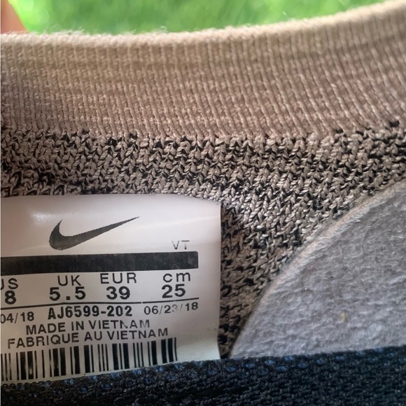 Nike Women’s Slip-On VaporMax Knit Sneakers — Beige and Black - Picture 3 of 7